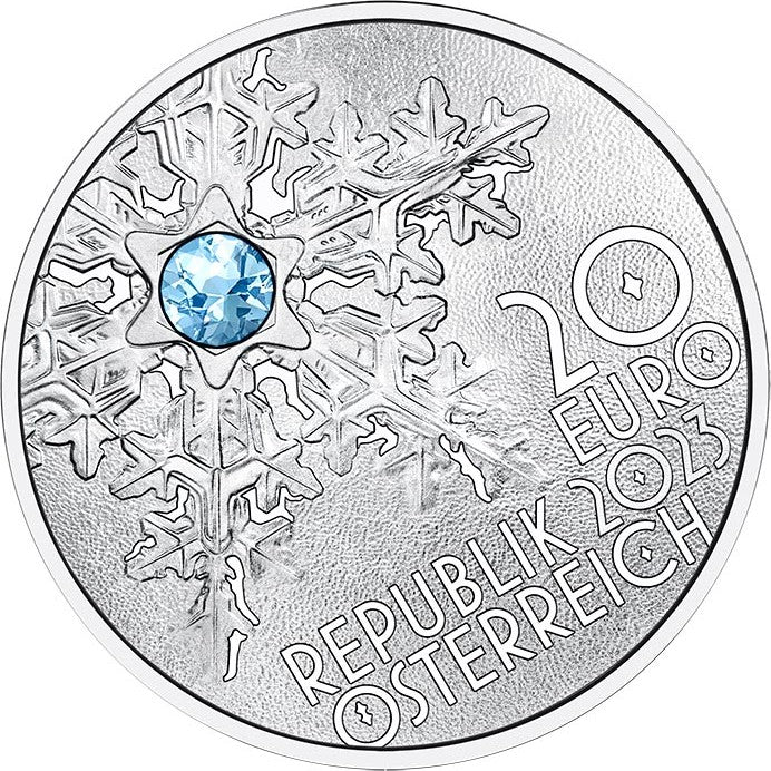 2023 Floco de Neve - 20€ Áustria Proof